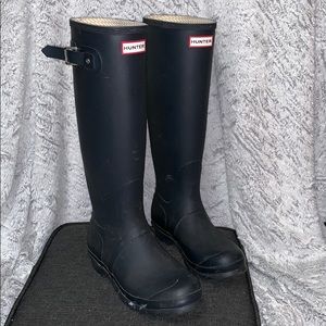 Tall Hunter Boots (Matte Navy)